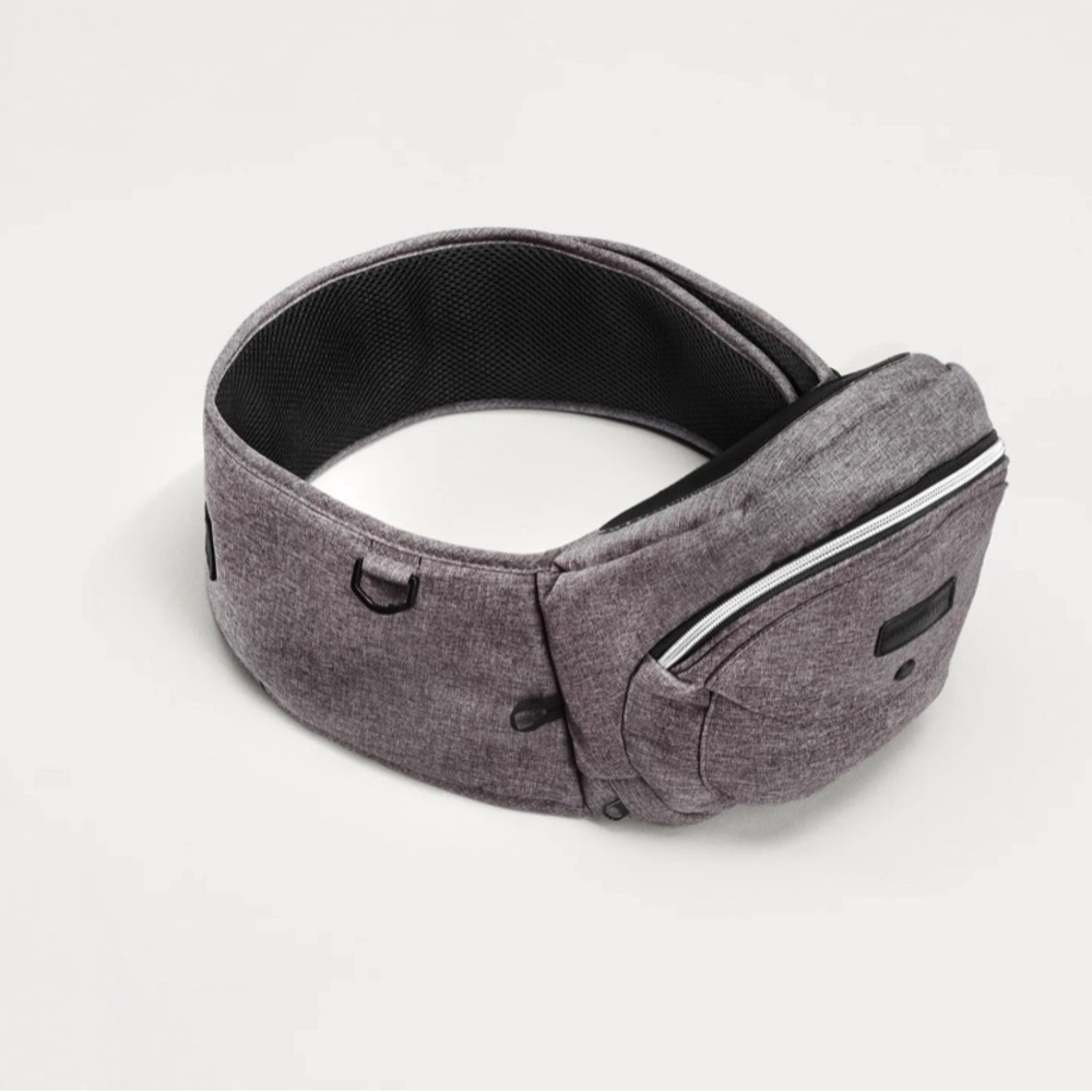 Kids Grey Hip Seat Carrier with Storage